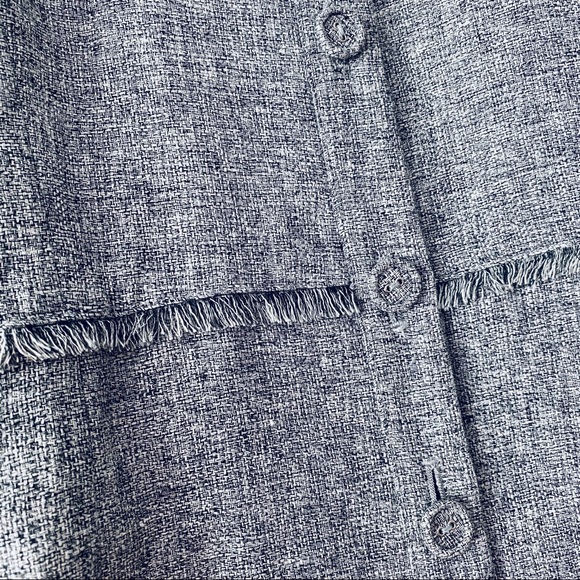 Leilian Original Button Front Boho Fringe Made In Japan Blazer Jacket Size 7 - Picture 3 of 7